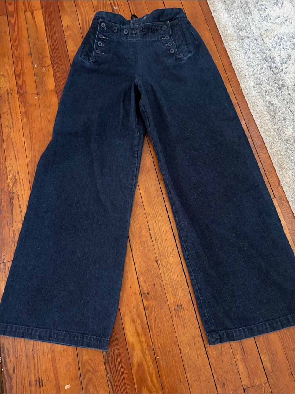 Lauren Ralph Lauren High Rise wide leg Denim Jeans